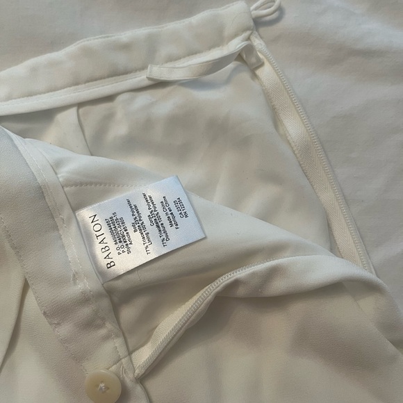 BABATON Crepe Skort- White - Picture 6 of 9